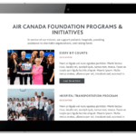 air canada foundation programes and initiatives